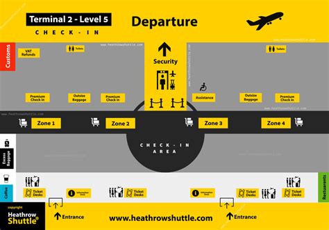 heathrow terminal 2 departures directions